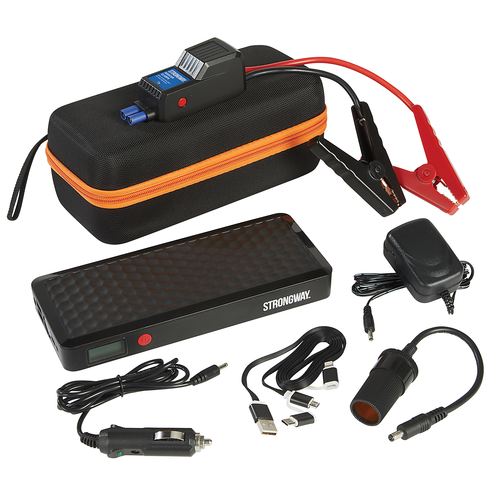 Strongway 12V Portable Lithium Jump Starter/Power Bank, 2000 Amps